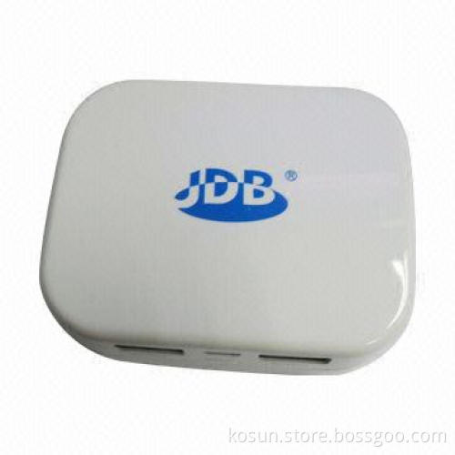 Mobile Power Bank with 1,800mA Capacity, 500mA Output Current and 0.45W Solar Panel